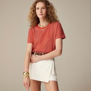 NWoT J.Crew Jersey Tee in candy stripe